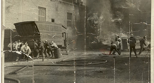 Vinatge Coakley Fire image restoration