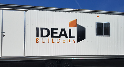 Ideal Builders Trailer Graphics by BPI Color