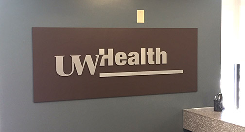 UW Health Sign by BPI Color