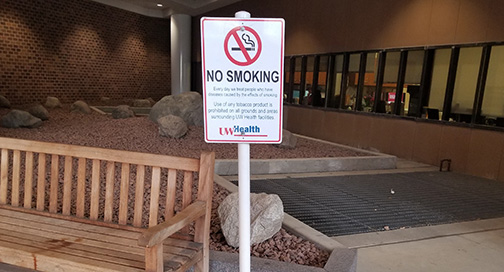 Free Standing No Smoking Sign