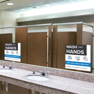 Wash Hands, Hygiene Signs - Boxy Theme