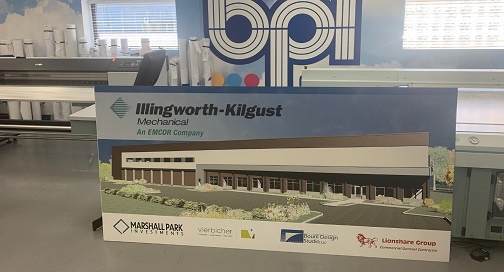 Illingworth-Kilgust construction site signage