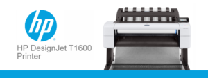 HP T1600 plotter with integrated stacker. BPI Color.
