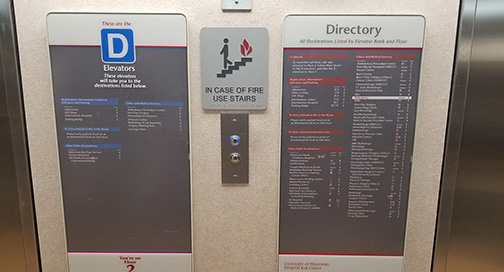 ADA Elevator signs
